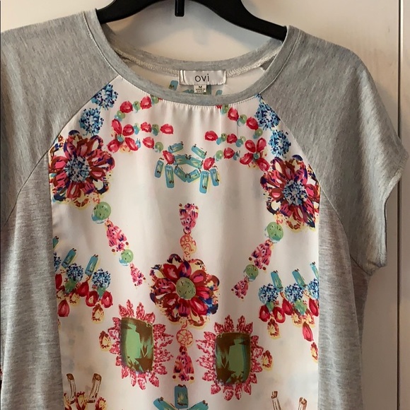 OVI Jeweled Patterned High Lo Top Sz Medium - Picture 2 of 6